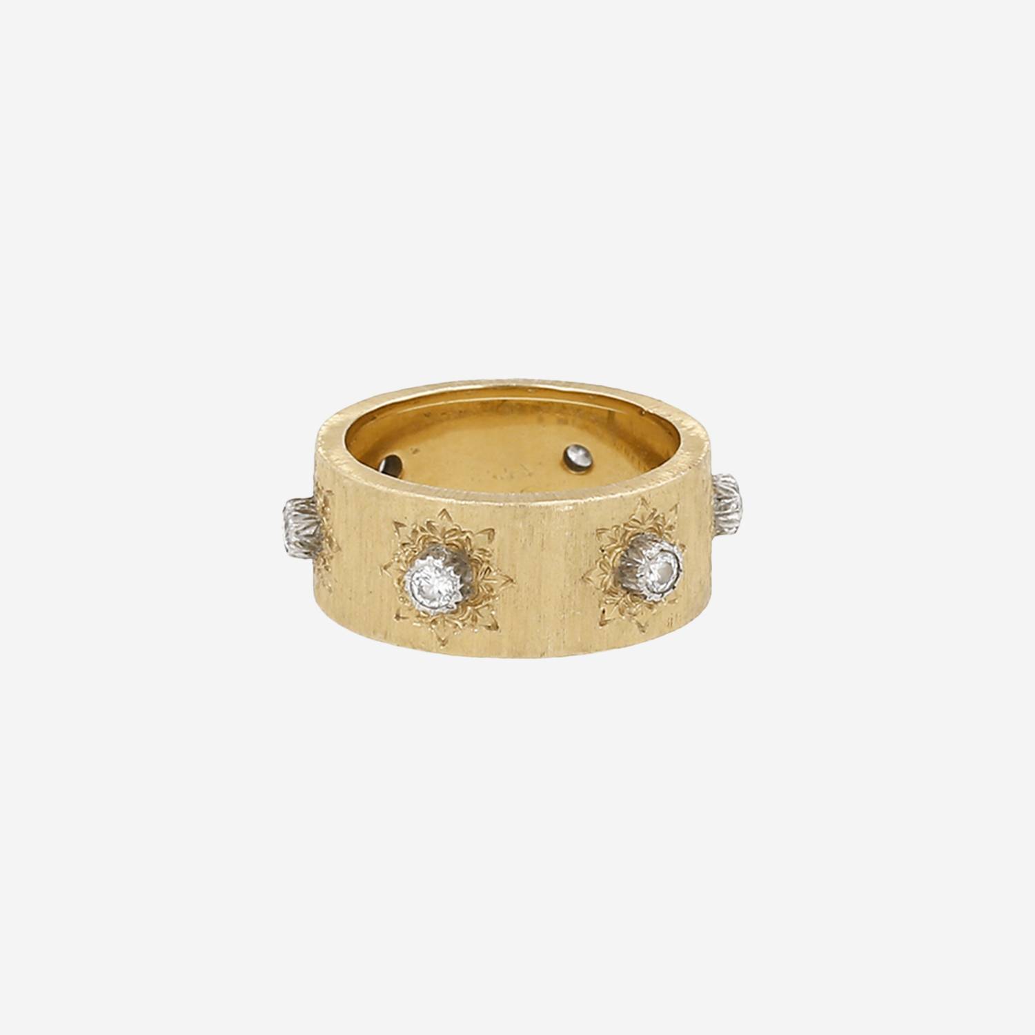 Anello Buccellati Macri Classica in oro giallo e diamanti