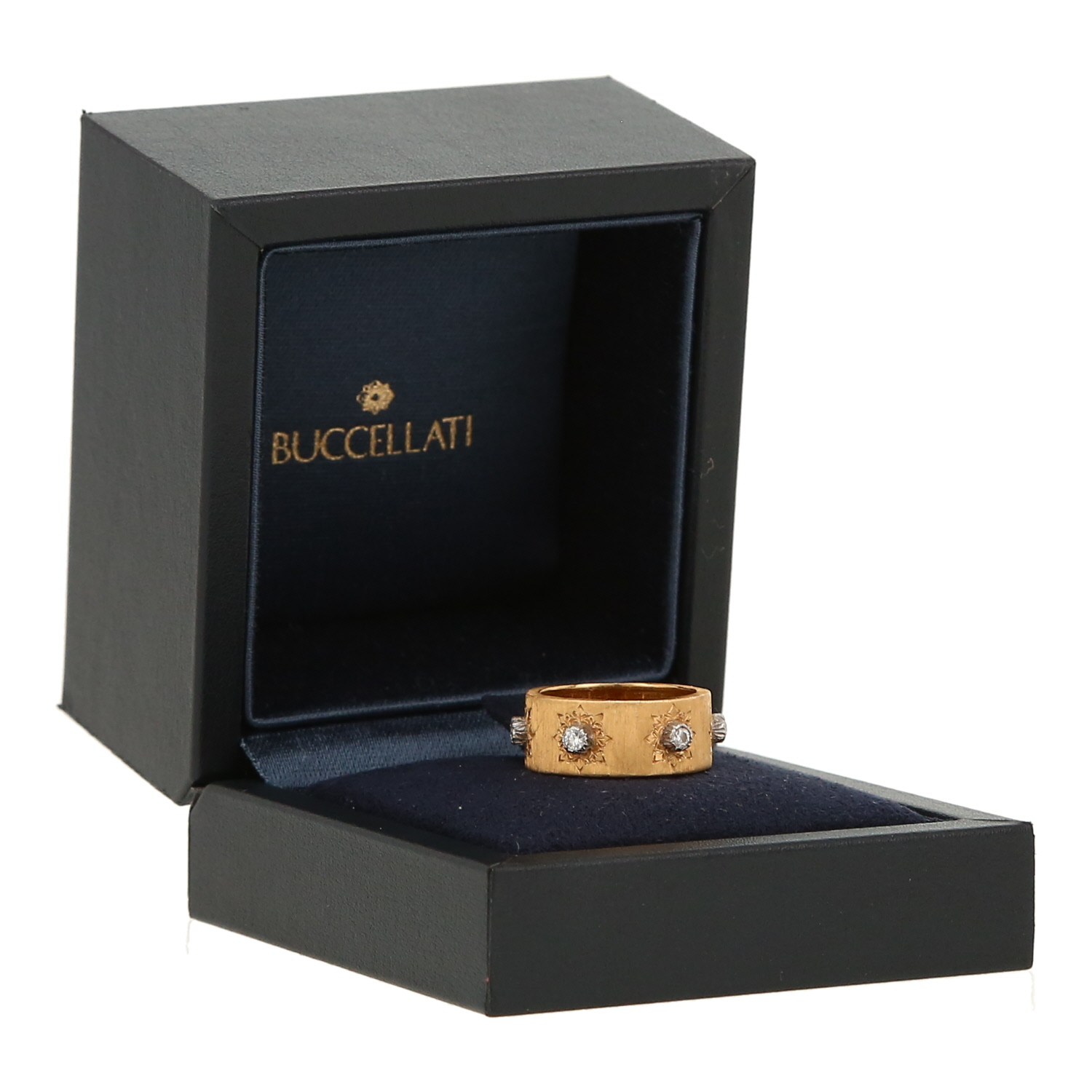 Anello Buccellati Macri Classica in oro giallo e diamanti - Detail D2