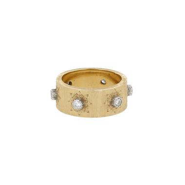 Bague Buccellati Macri Classica en or jaune et diamants