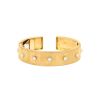 Bracelet jonc ouvrant Buccellati Macri Classica en or jaune, or blanc et diamants - 360 thumbnail