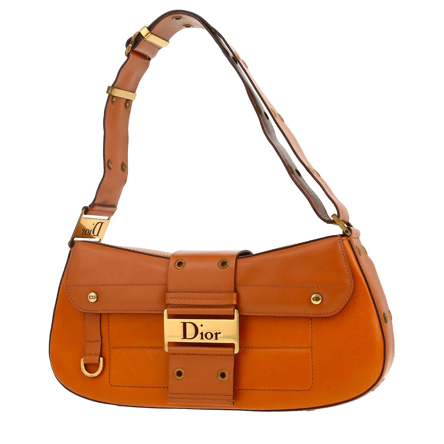 Bolso de mano Dior  Colombus en cuero marrón