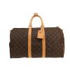 Louis Vuitton  Keepall 45 travel bag  in brown monogram canvas  and natural leather - 360 thumbnail