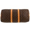 Louis Vuitton  Keepall 45 travel bag  in brown monogram canvas  and natural leather - Detail D1 thumbnail