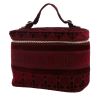 Vanity Dior  Travel Vanity en velours bordeaux - 00pp thumbnail