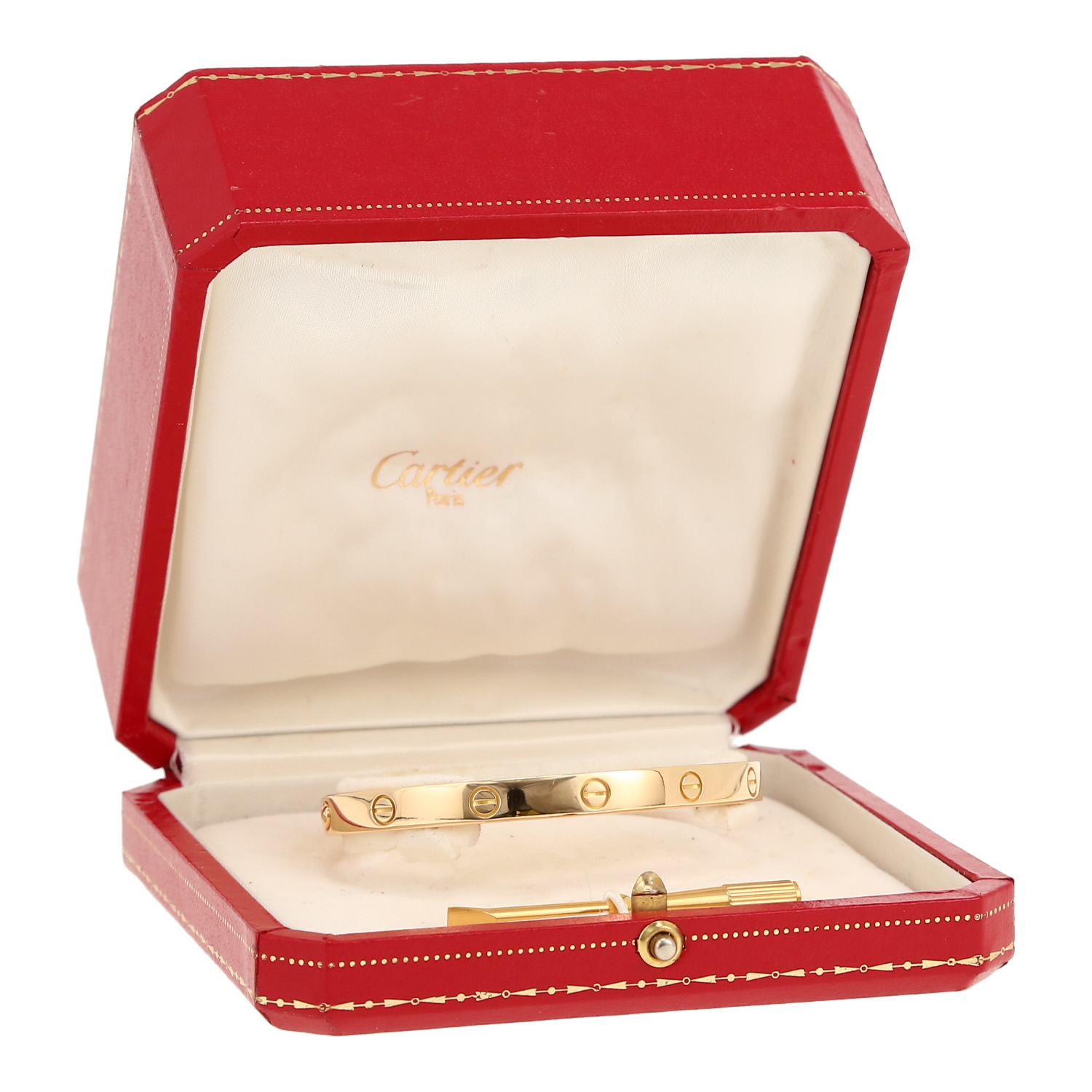 Cartier Love bracelet in yellow gold, size 19 - Detail D2