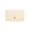 Borsa a tracolla Chanel  Wallet on Chain in pelle martellata bianca - 360 thumbnail