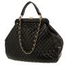 Chanel  Vintage handbag  in black patent quilted leather - 00pp thumbnail