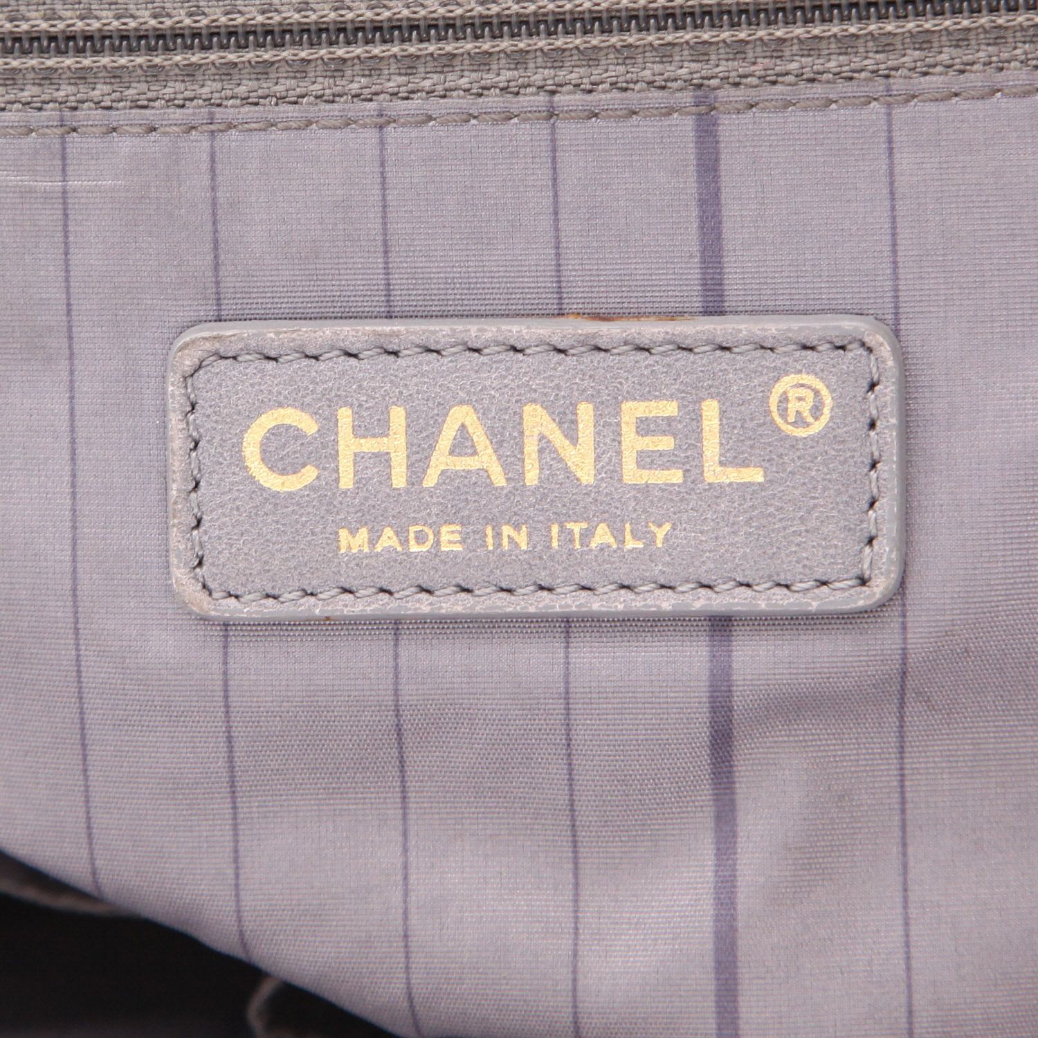 Borsa Chanel  Vintage in pelle verniciata e foderata nera - Detail D2