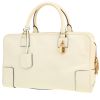 Loewe  Amazona handbag  in white leather - 00pp thumbnail