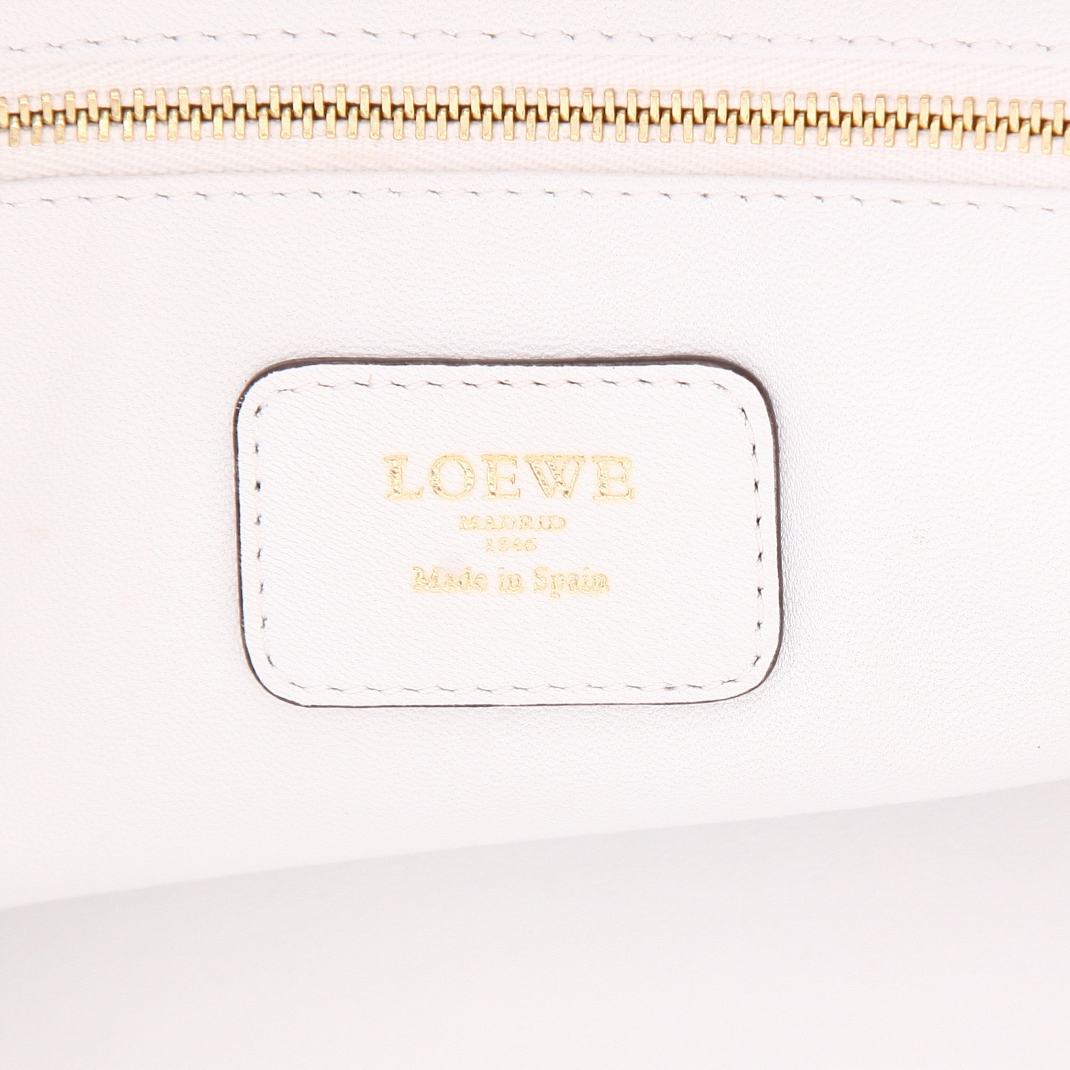 Sac à main Loewe  Amazona en cuir blanc - Detail D2