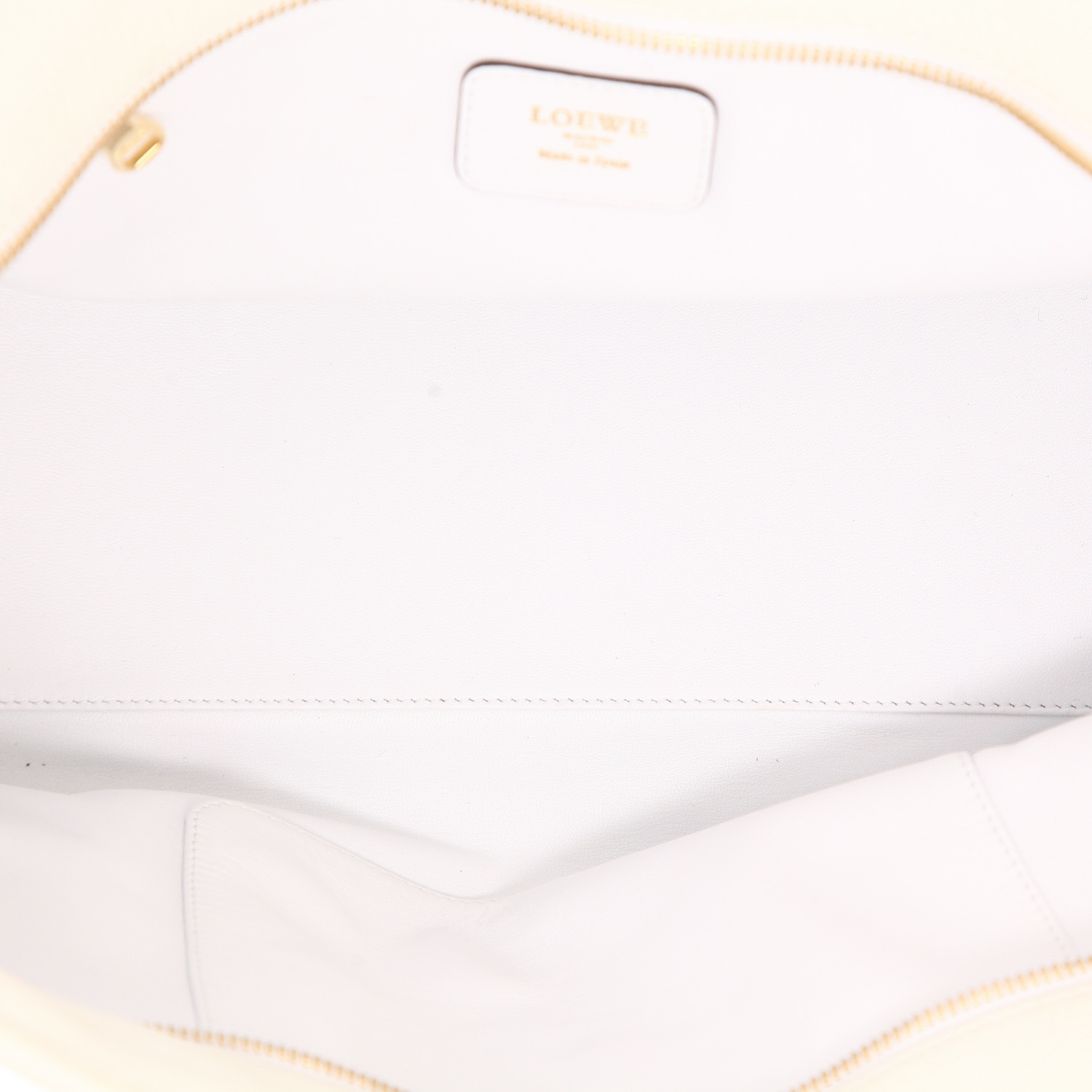 Loewe  Amazona handbag  in white leather - Detail D3