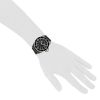 Orologio Chanel J12 Joaillerie in ceramica nera e acciaio - Detail D1 thumbnail