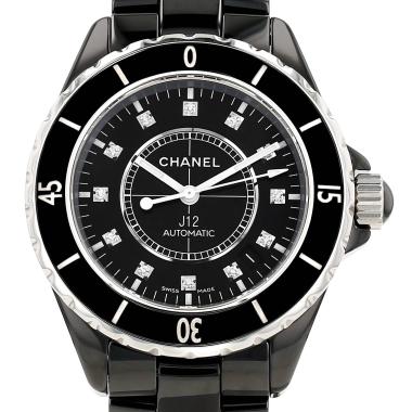 Chanel J12 Joaillerie  in ceramic black and stainless steel