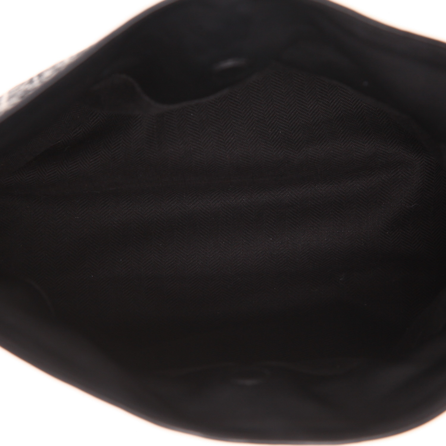 Loewe  Flamenco Knot  pouch  in black logo canvas  and black leather - Detail D3