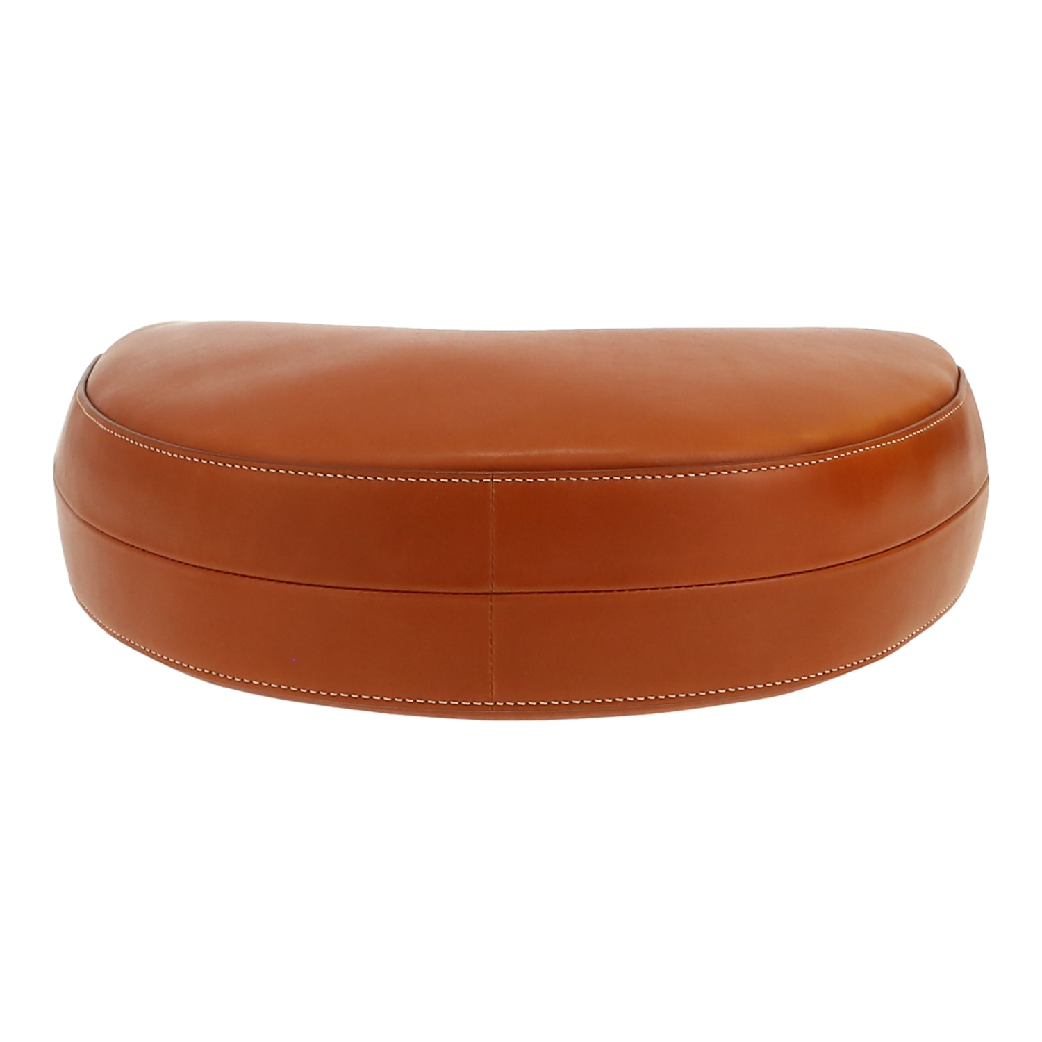 Bolso de mano Celine  Hobo modelo mediano  en cuero natural marrón - Detail D1