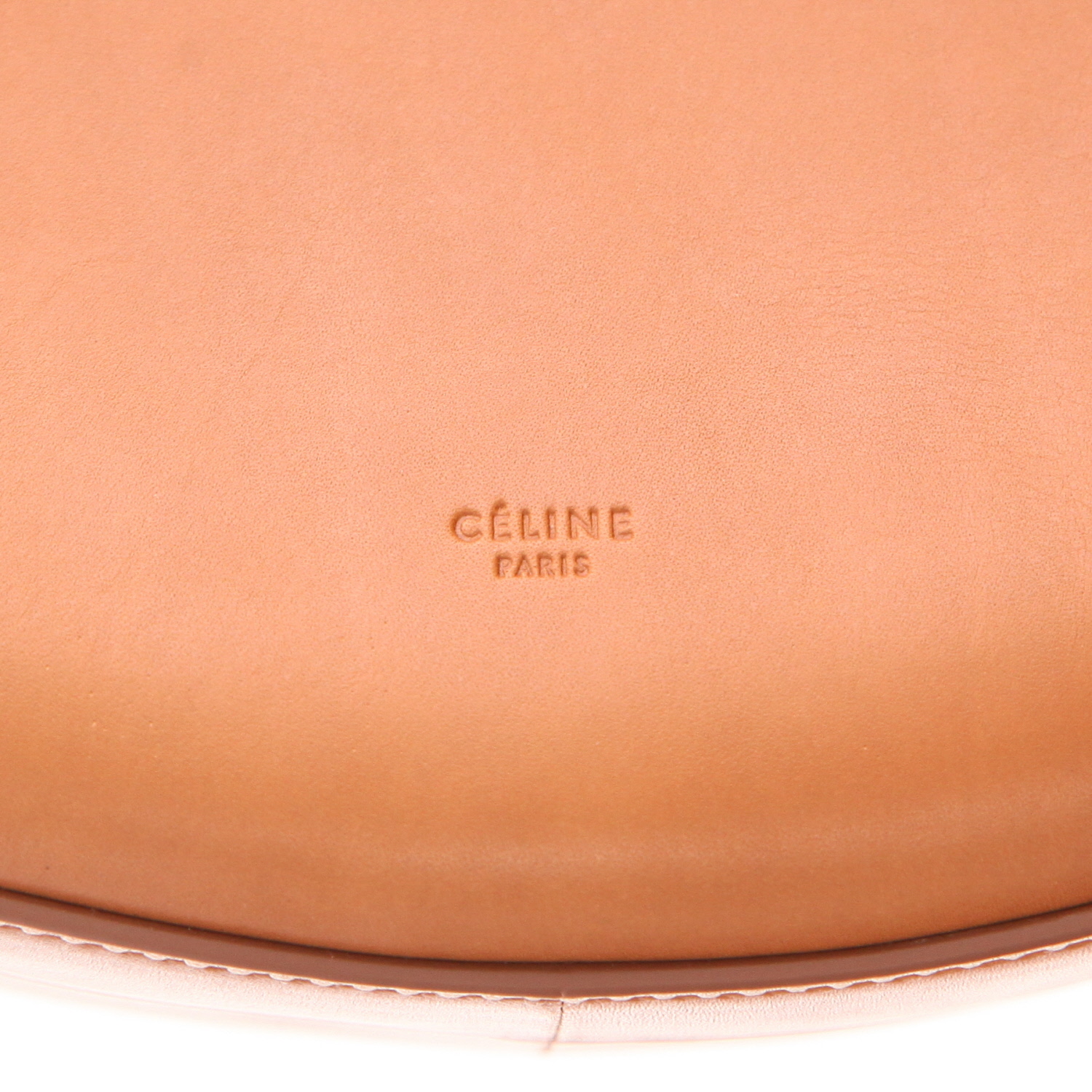 Borsa Celine  Hobo modello medio  in pelle naturale marrone - Detail D2
