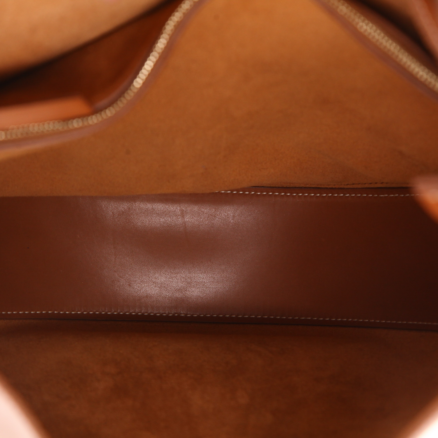 Sac à main Celine  Hobo moyen modèle  en cuir naturel marron - Detail D3