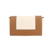 Celine  Frame shoulder bag  in beige and brown leather - 360 thumbnail