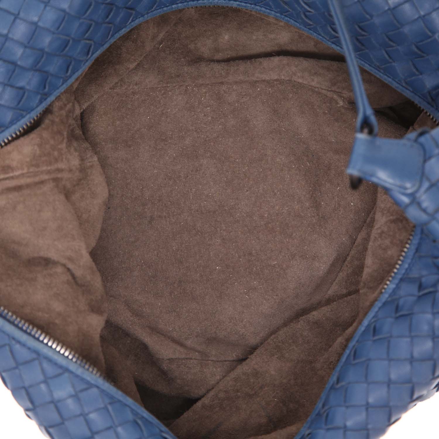Bottega Veneta   handbag  in blue intrecciato leather - Detail D3