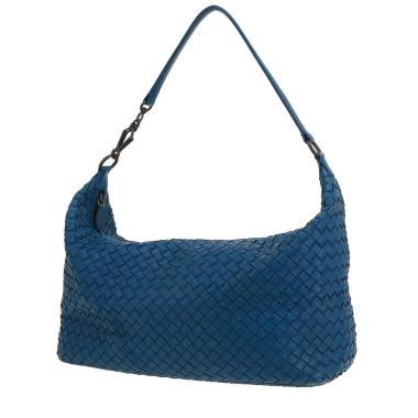 Bolso de mano Bottega Veneta   en cuero intrecciato azul