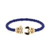 Bracelet Fred Force 10 grand modèle en or jaune et diamants - 360 thumbnail