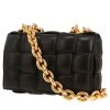 Sac bandoulière Bottega Veneta  Cassette en cuir intrecciato noir - 00pp thumbnail