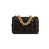 Sac bandoulière Bottega Veneta  Cassette en cuir intrecciato noir - 360 thumbnail