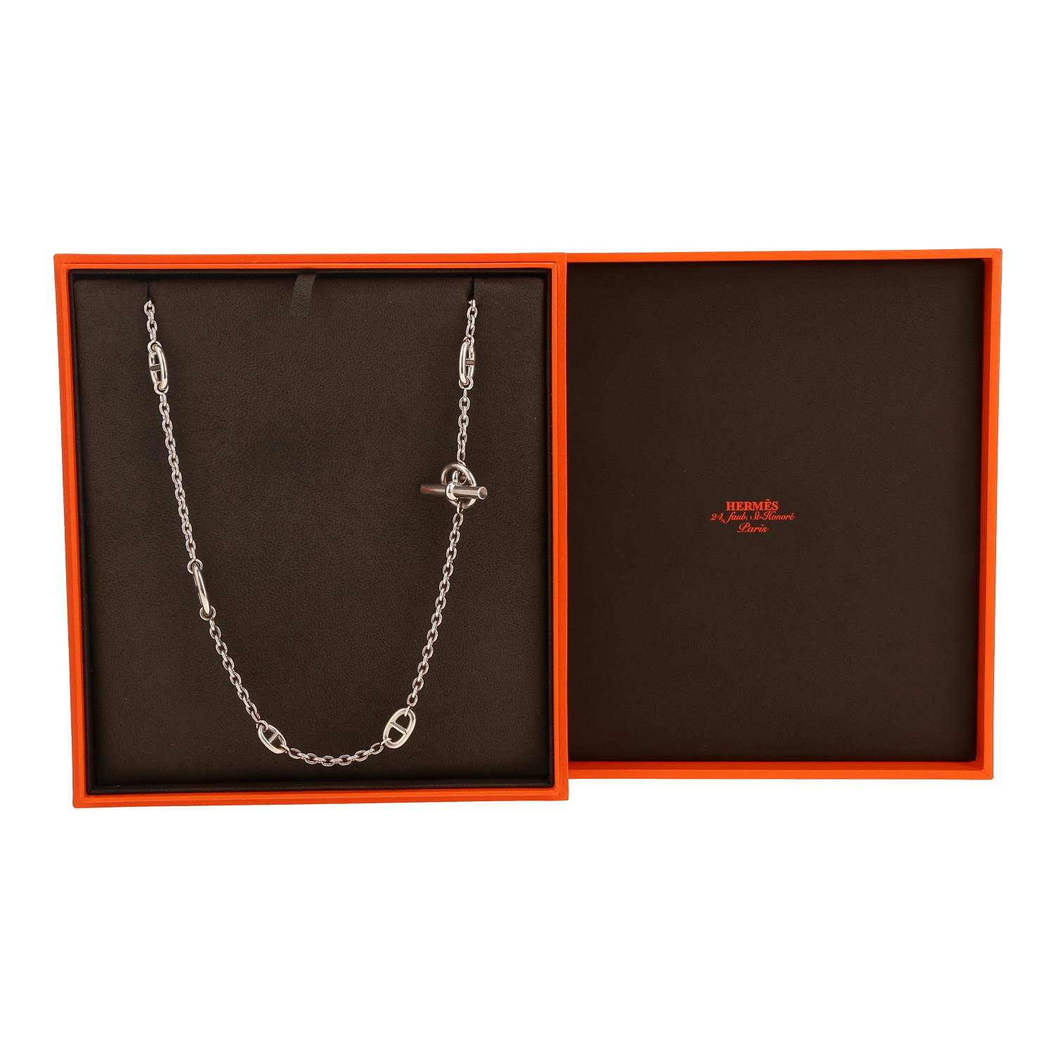 Sautoir Hermès Farandole 80cm en argent - Detail D2