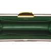 Hermès  Sac A Malices shoulder bag  in green and black Courchevel leather - Detail D3 thumbnail