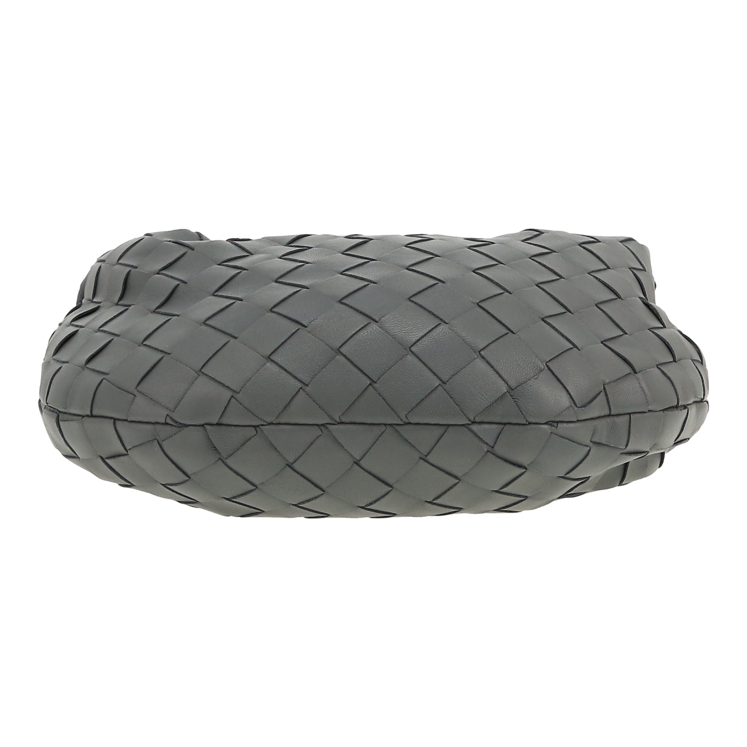 Bottega Veneta  Mini Jodie handbag  in grey intrecciato leather - Detail D1