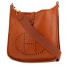Hermès  Evelyne shoulder bag  in gold Barenia leather - 00pp thumbnail