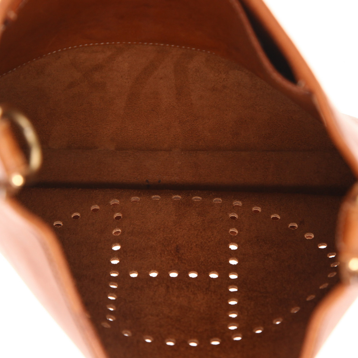 Borsa a tracolla Hermès  Evelyne in pelle Barenia gold - Detail D3