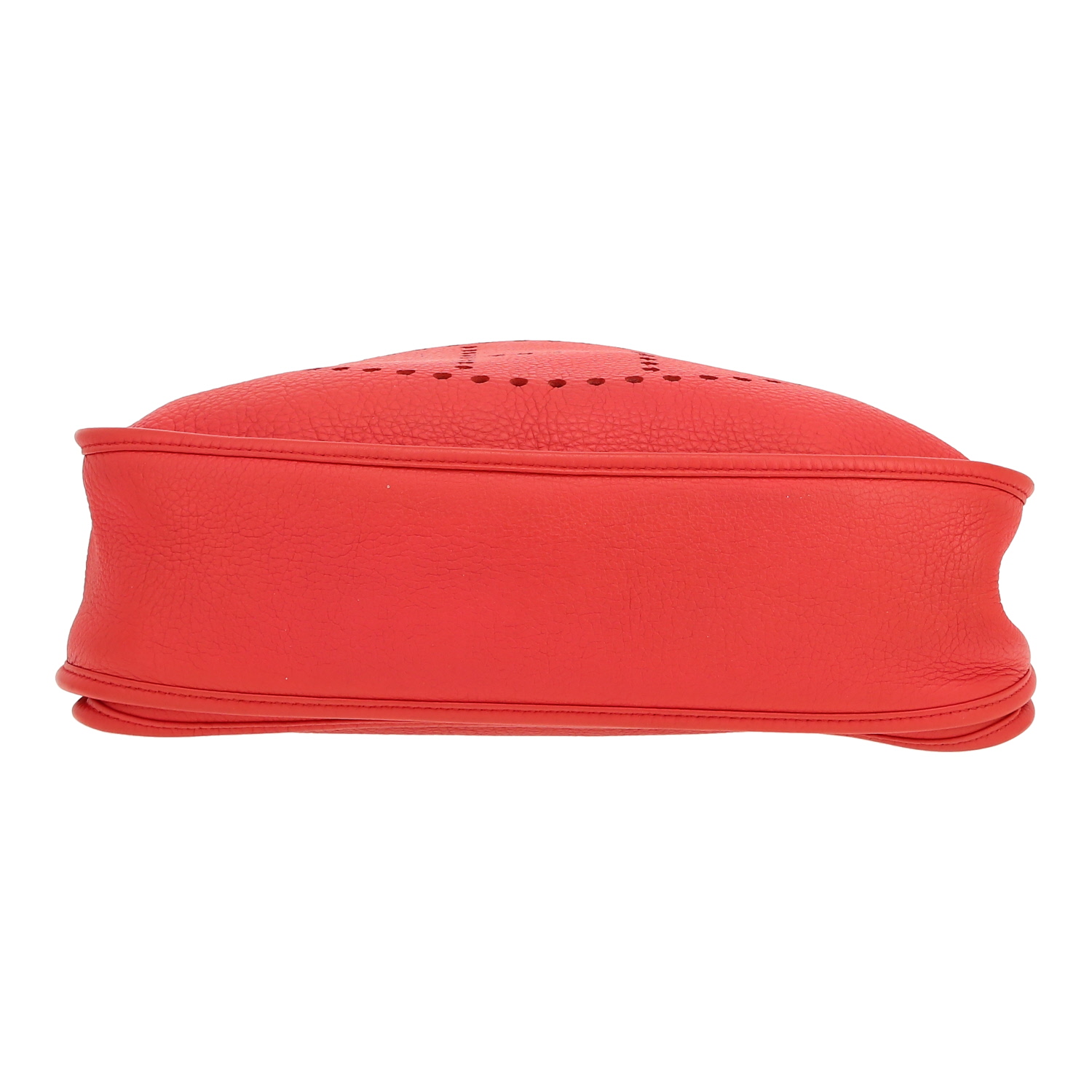 Sac bandoulière Hermès  Evelyne III en cuir togo rose Jaipur - Detail D1