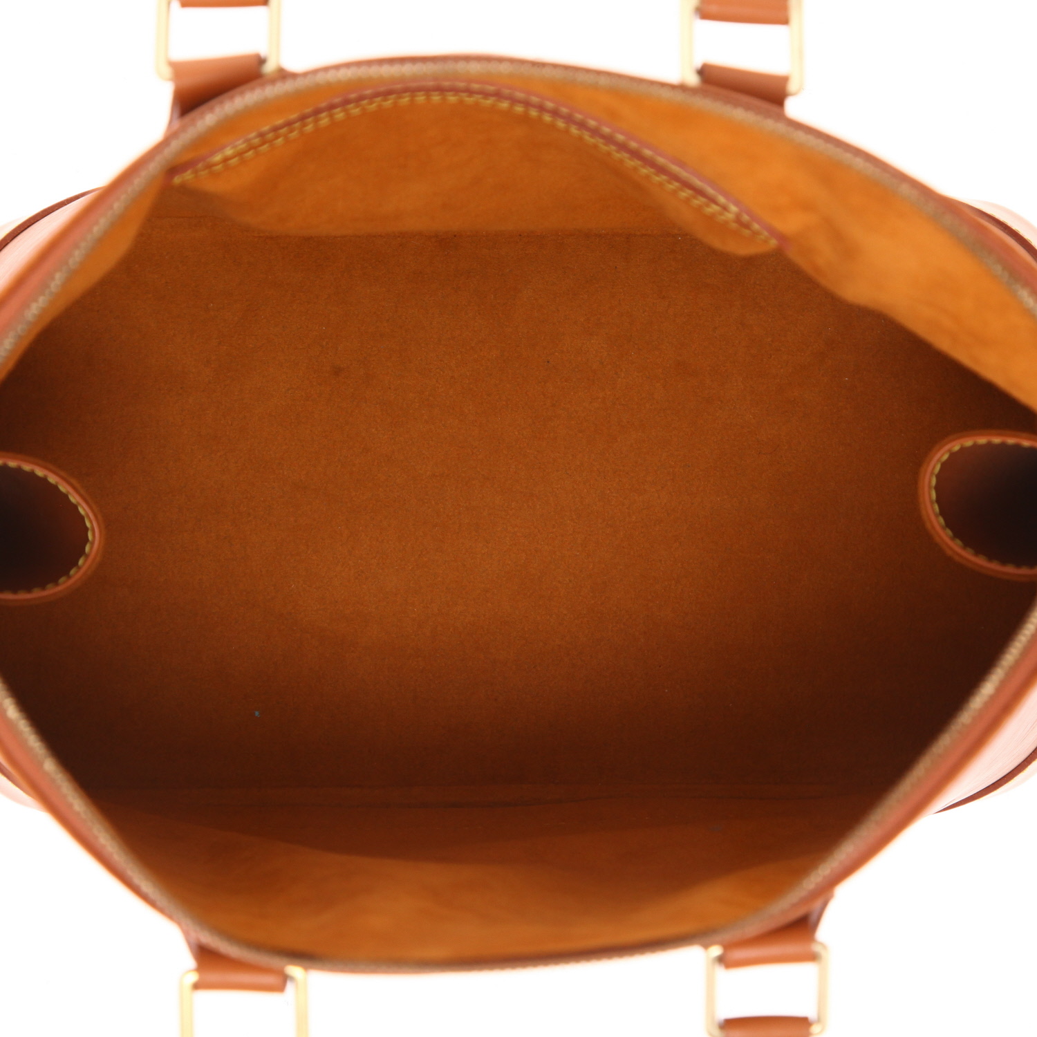 Louis Vuitton  Alma small model  handbag  in brown epi leather - Detail D3