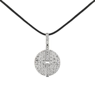 Pendentif Cartier Himalia grand modèle en or blanc et diamants