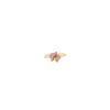 Cartier Caresse d'Orchidées small model ring in pink gold, sapphires and diamond - 360 thumbnail