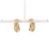 Cartier Trinity earrings in yellow gold and diamonds - 360 thumbnail