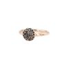 Bague Pomellato Sabbia petit modèle en or rose et diamants noirs - 00pp thumbnail