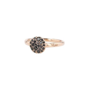 Pomellato Sabbia small model ring in pink gold and diamonds