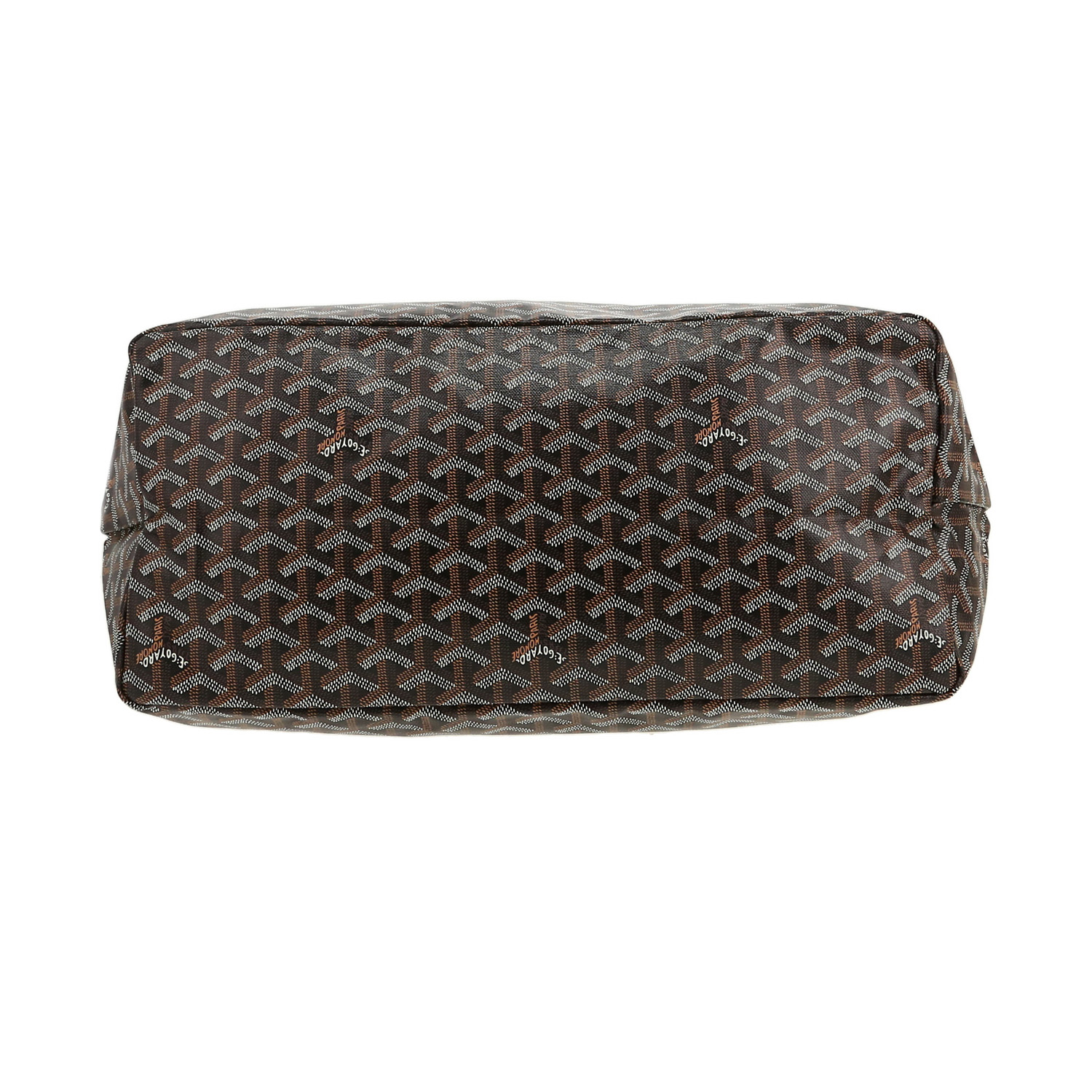 Bolso Cabás Goyard  Saint-Louis en tela Goyardine negra y cuero negro - Detail D1