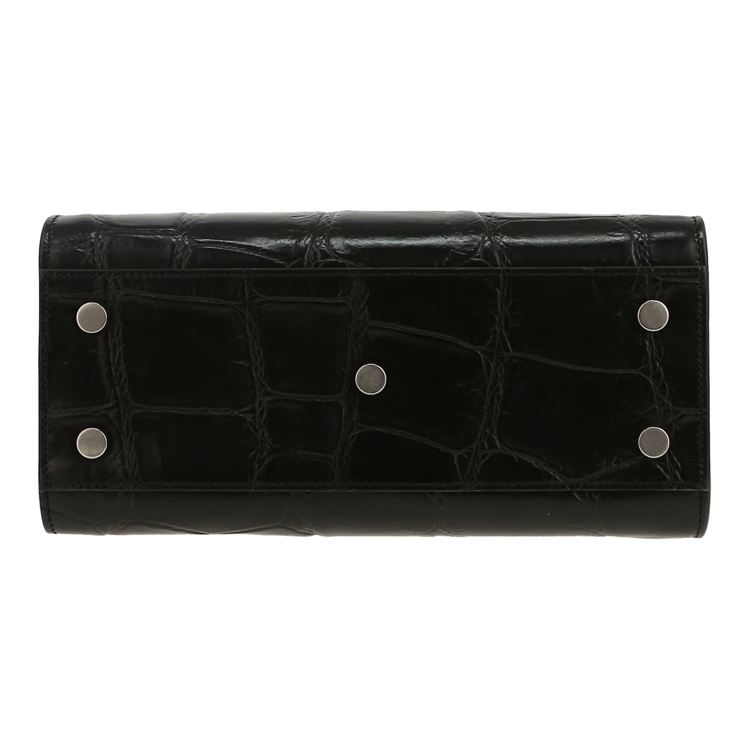 Bolso de mano Saint Laurent  Sac de jour Baby en cuero negro - Detail D1