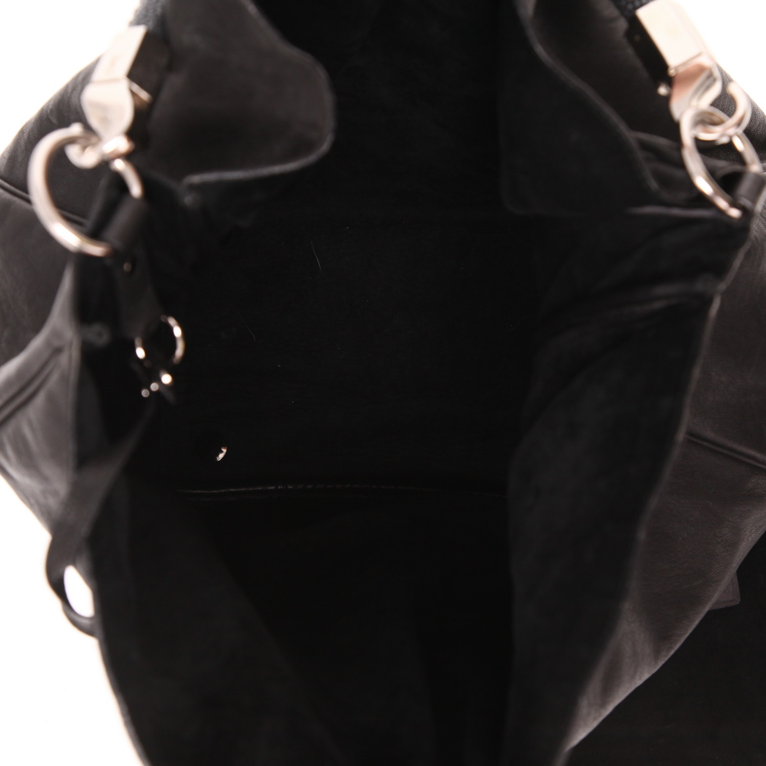 Saint Laurent  Roady handbag  in black leather - Detail D3