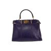 Fendi  Peekaboo mini  handbag  in purple - 360 thumbnail