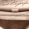 Chanel  2.55 large model  shoulder bag  in black and gold crocodile - Detail D3 thumbnail