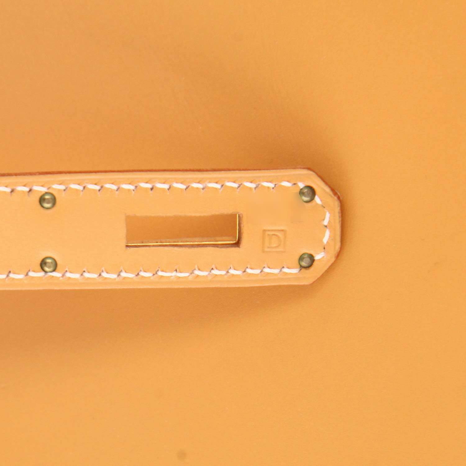 Borsa Hermès  Birkin 30 cm in pelle Chamonix gold - Detail D4