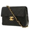 Chanel  Mini Carré shoulder bag  in black quilted leather - 00pp thumbnail