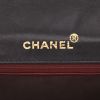Chanel  Mini Carré shoulder bag  in black quilted leather - Detail D2 thumbnail