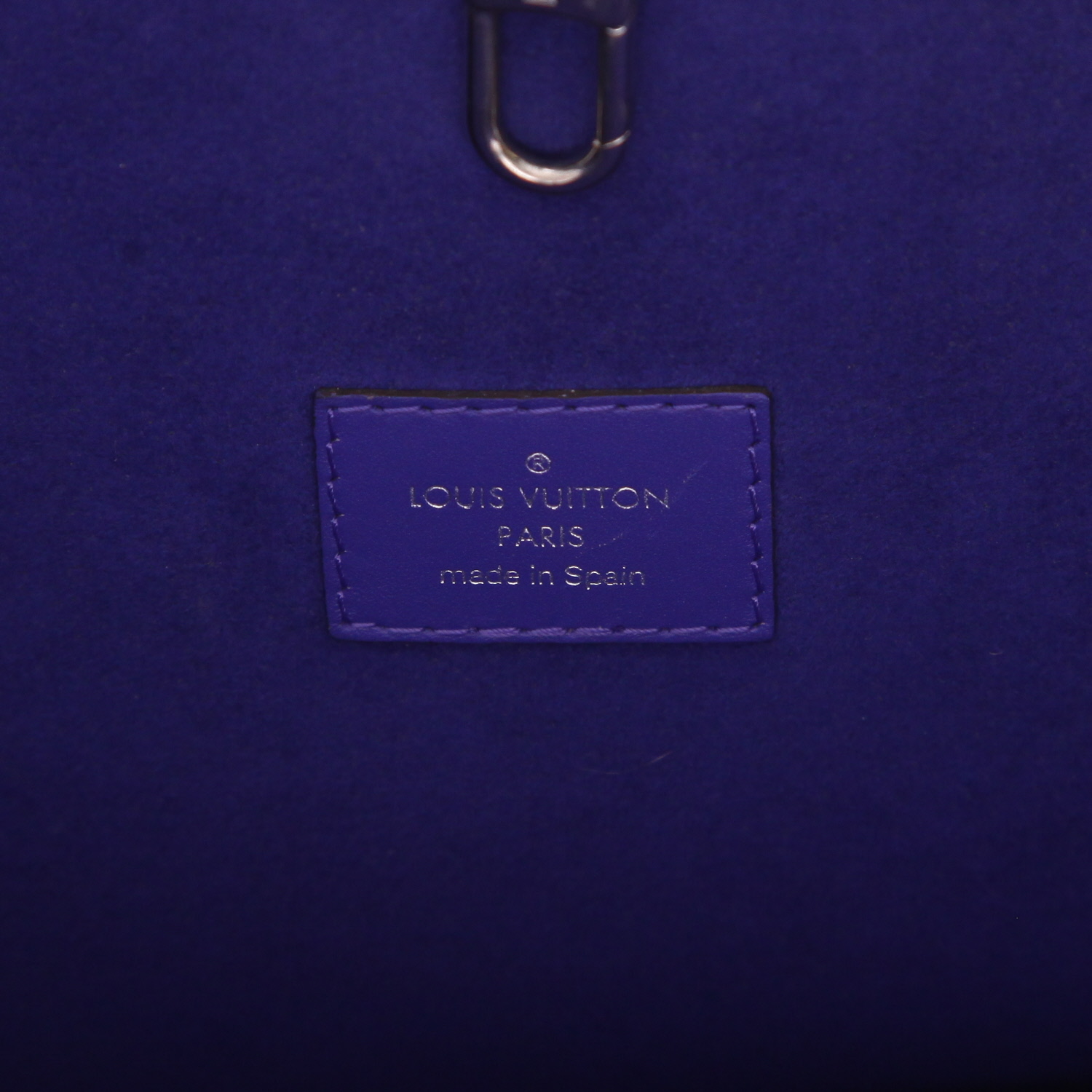 Louis Vuitton  Neverfull shopping bag  in purple epi leather - Detail D2