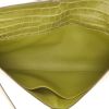 Hermès  Kelly Cut pouch  in green Chartreuse niloticus crocodile - Detail D4 thumbnail