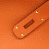 Hermès  Birkin Shoulder bag worn on the shoulder or carried in the hand  in orange togo leather - Detail D3 thumbnail